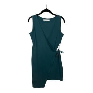 Susana Monaco Sleeveless Wrap Dress‎ in Pine Needle Green Size M NWT
